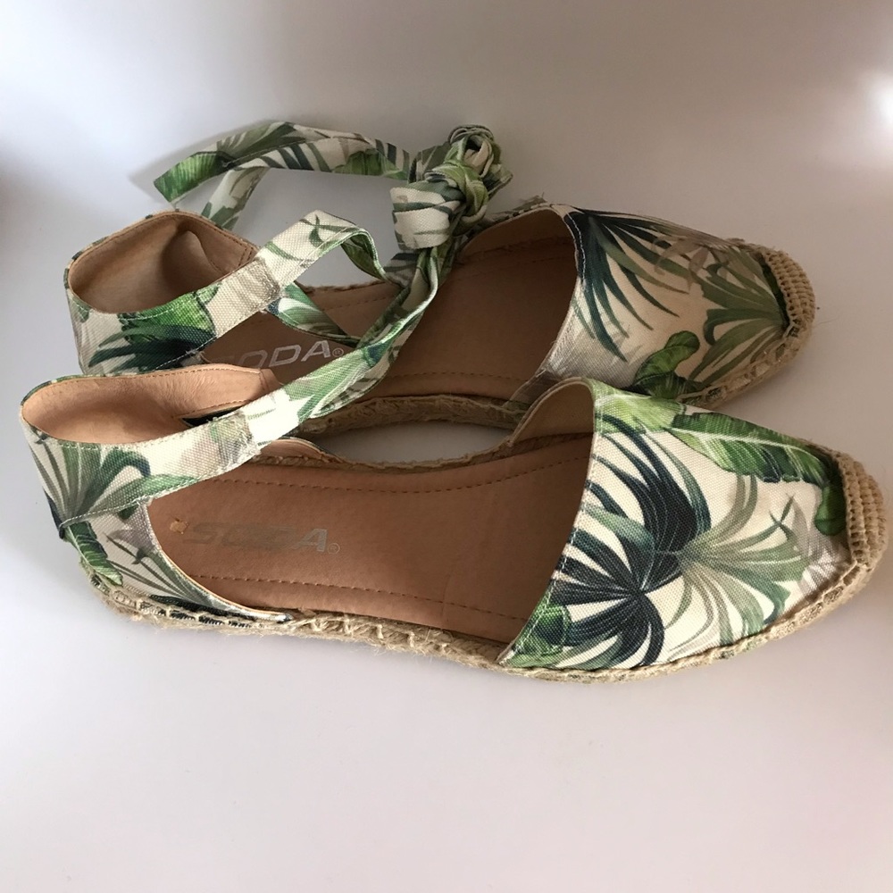 Ankle Wrap Espadrille Flat